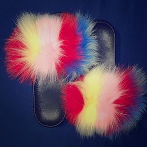 Flops, slippers, indoor or outdoor.